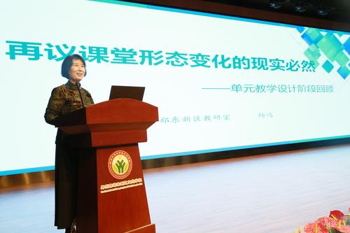 郑东新区基础教育教学研究室负责人杨鸣做中小学学业质量分析